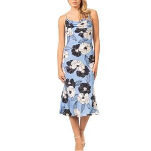 Dress the Population Slim Cowl-Neck floral Kendall Dress size S good condition